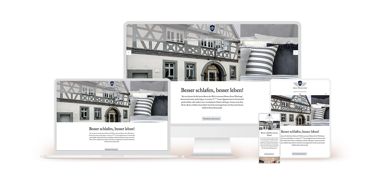 Chez Douverne Website umgesetzt von Wolfgang Maschke