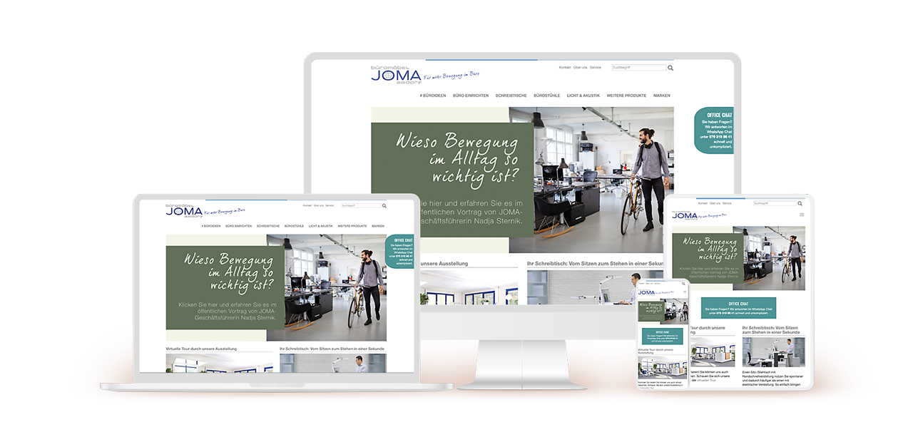 JOMA Trading AG Website umgesetzt von Wolfgang Maschke